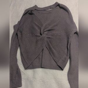 Full Circle Trends twist front knot sweater